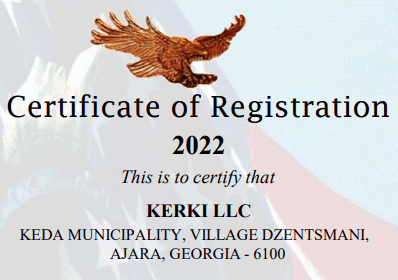 U.S. FDA Certificate